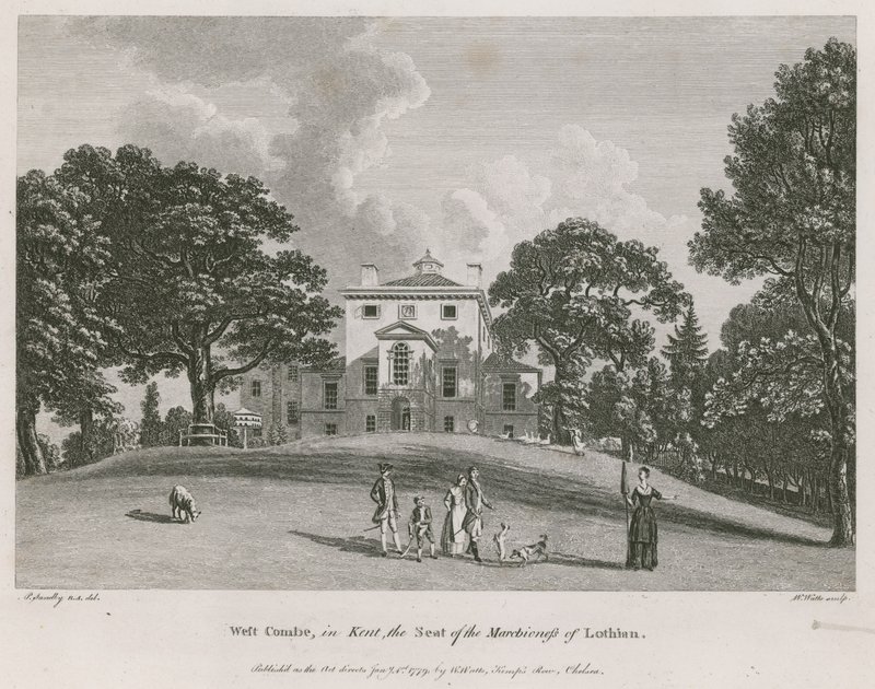 West Combe, in Kent, der Sitz der Marchioness of Lothian von Paul Sandby
