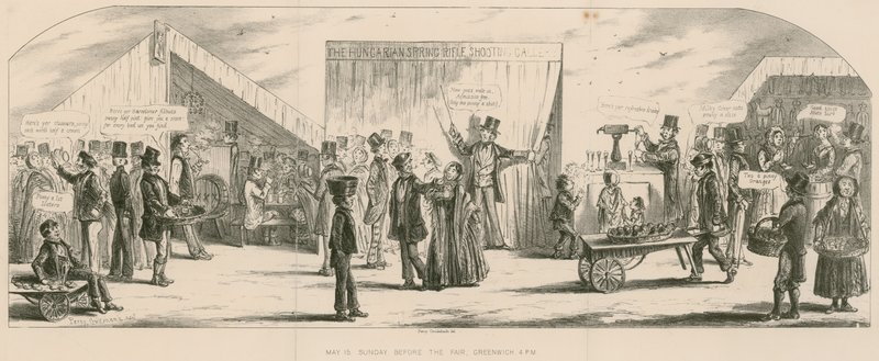 Bartholomäusmesse, London: Sonntag vor der Messe, Greenwich von Percy Cruikshank