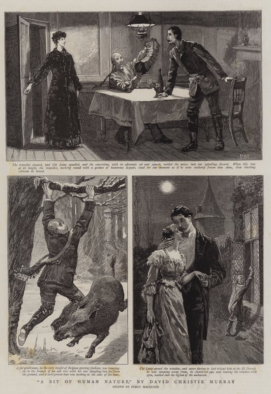 Ein Stück menschliche Natur, von David Christie Murray von Percy Macquoid