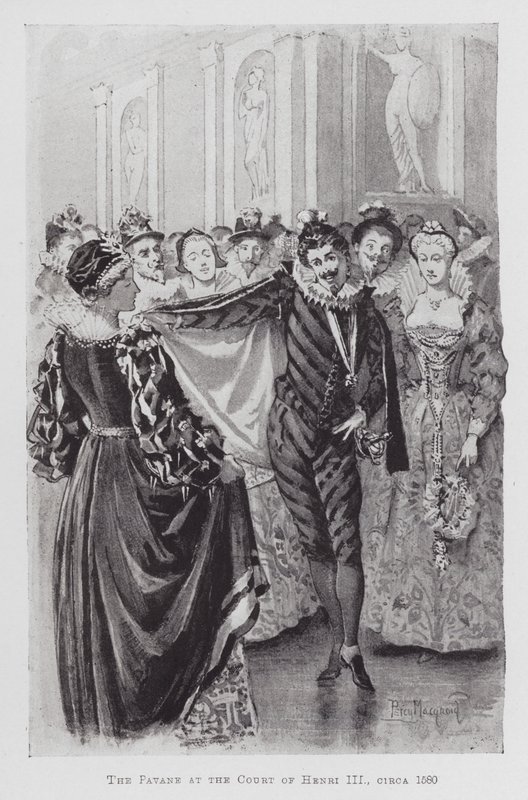 Tanz: Die Pavane am Hofe von Heinrich III, um 1580 von Percy Macquoid