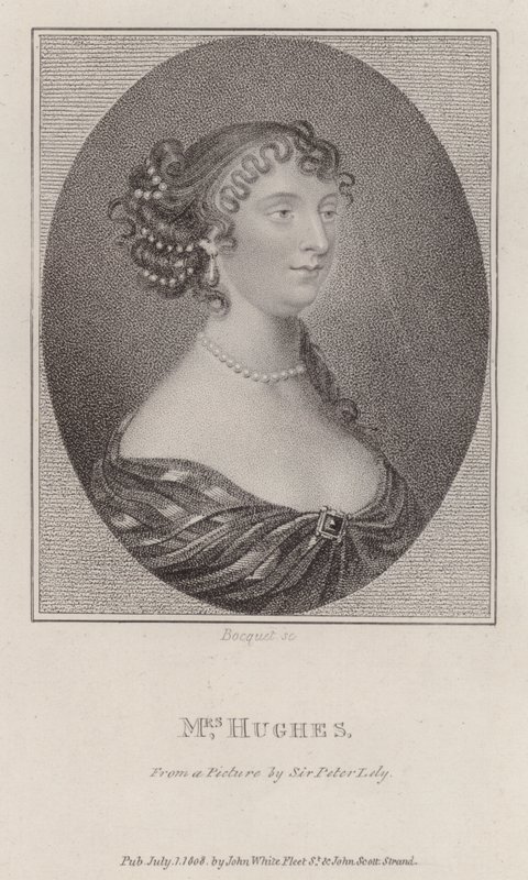 Margaret Hughes, englische Schauspielerin von Peter (after) Lely