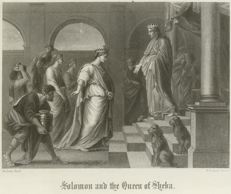 Salomo und die Königin von Saba von Peter Paul Rubens