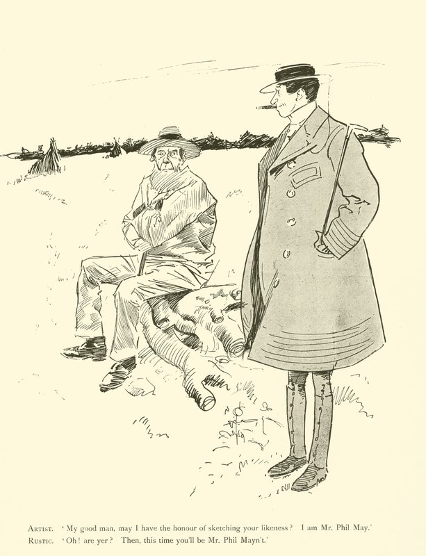 Karikatur von Phil May, aus den 1890er Jahren von Phil May