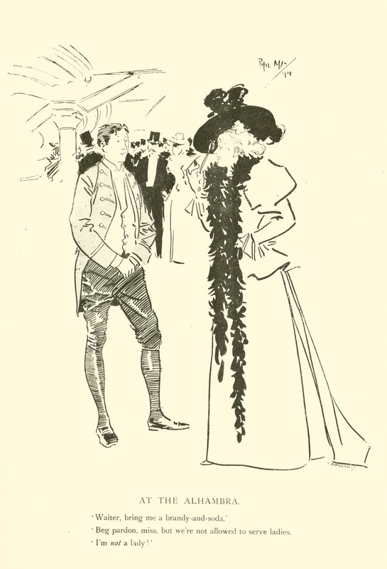 Karikatur aus den 1890er Jahren von Phil May