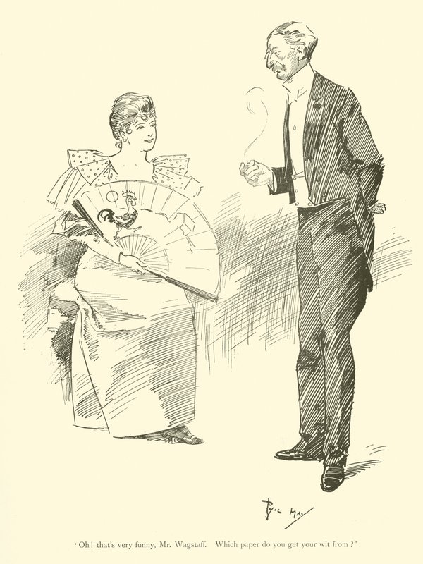 Karikatur von Phil May, aus den 1890er Jahren von Phil May