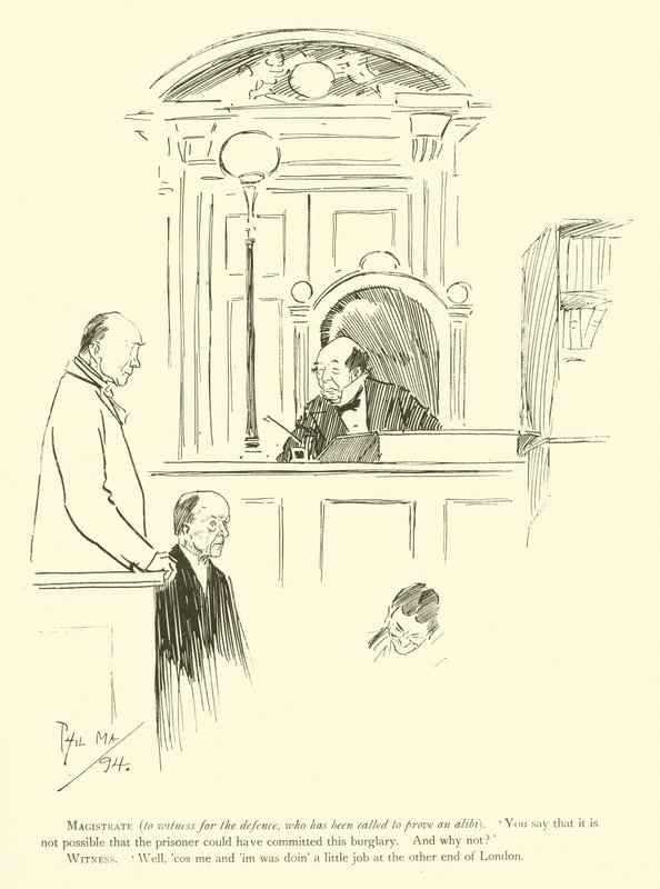 Karikatur von Phil May, aus den 1890er Jahren von Phil May