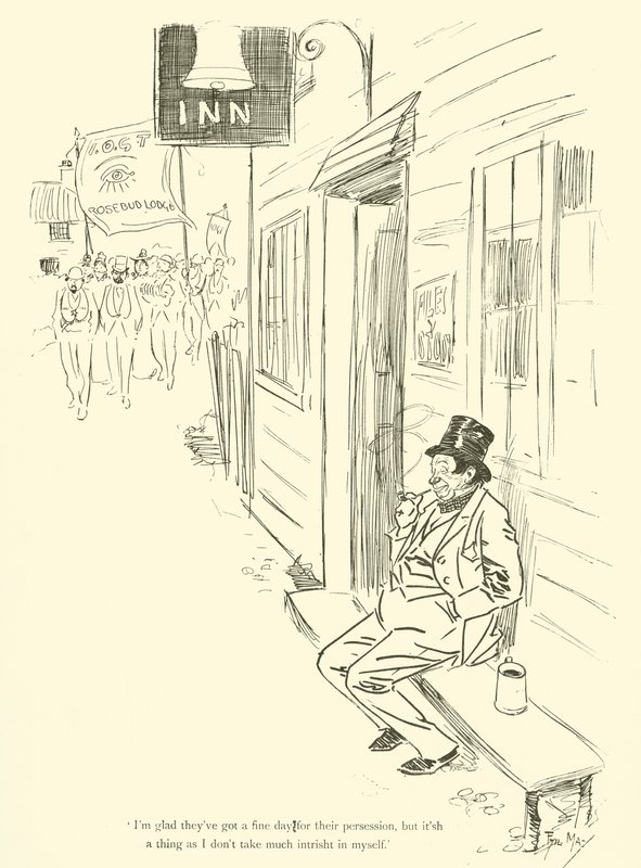 Karikatur von Phil May, aus den 1890er Jahren von Phil May