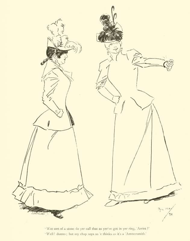Karikatur von Phil May aus den 1890er Jahren von Phil May