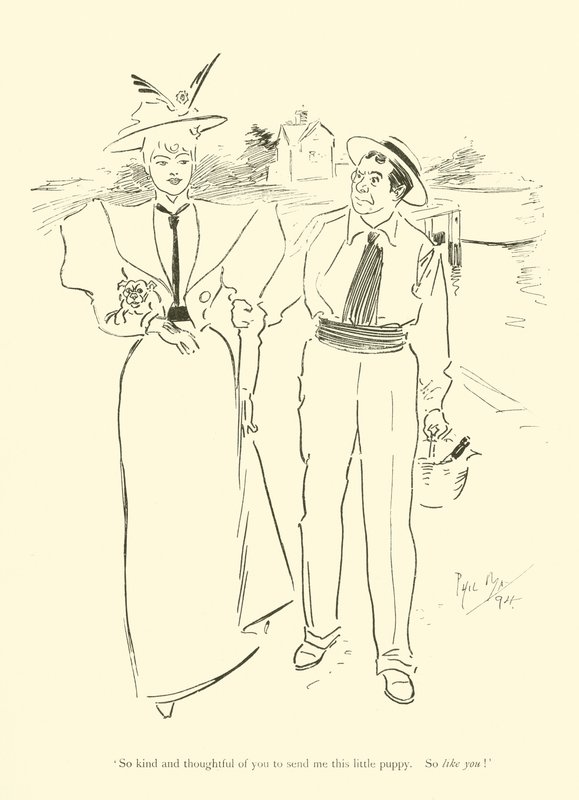 Karikatur von Phil May, aus den 1890er Jahren von Phil May