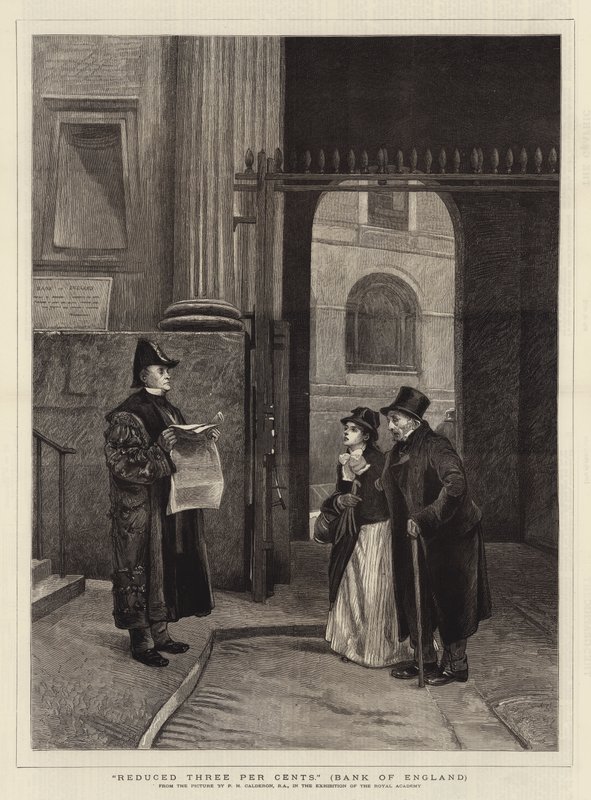 Reduzierte Drei Prozent, Bank of England von Philip Hermogenes Calderon