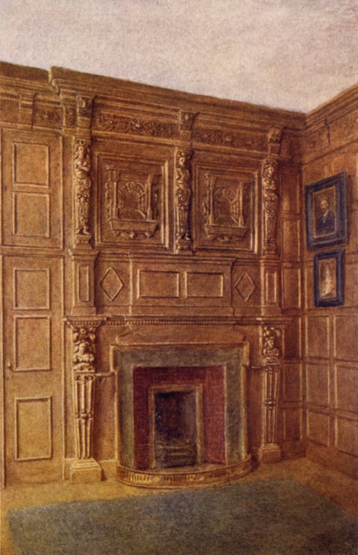 Kamin und Teil des Raums in Nr. 4 Coleman Street, 1892 von Philip Norman