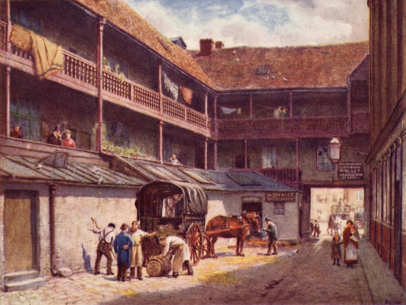 White Hart Inn, Southwark, 1884 von Philip Norman