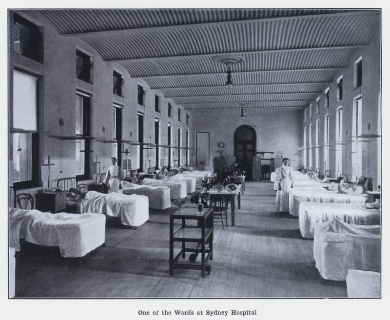 Eine der Stationen im Sydney Hospital von Photographer Australian
