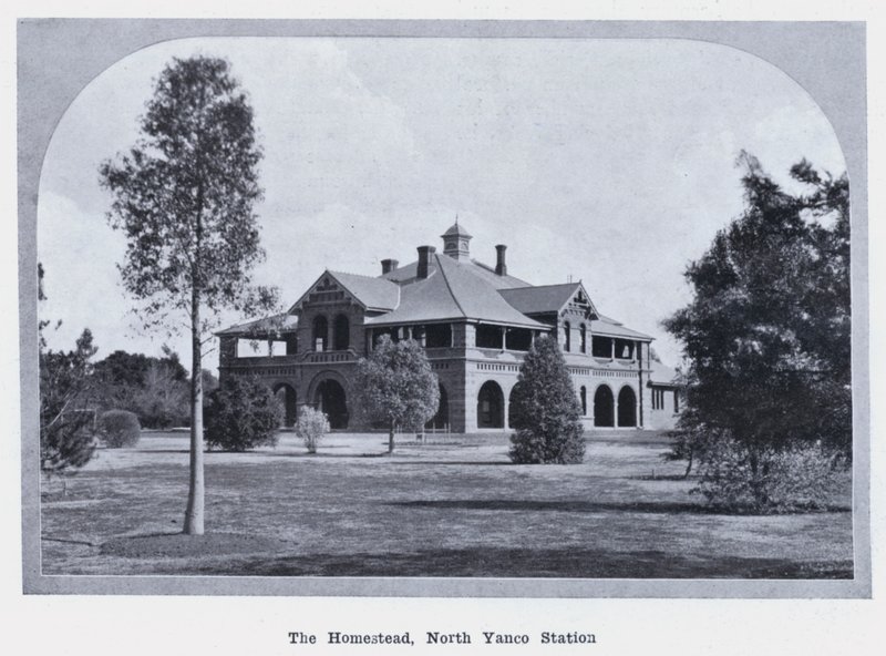 Das Gehöft, North Yanco Station (s/w Foto) von Photographer Australian