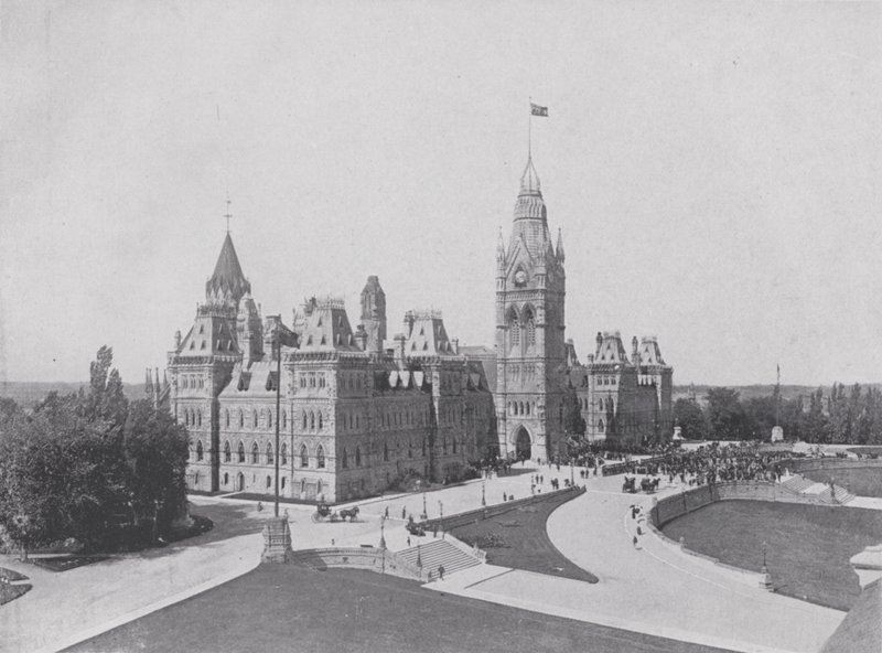 Der Zentralblock, Parlamentsgebäude, Ottawa von Photographer Canadian