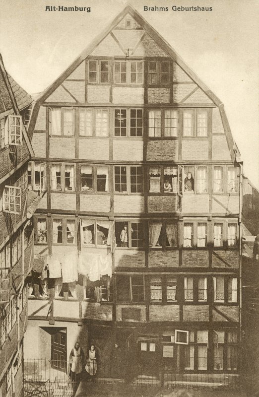 Geburtsort von Johannes Brahms, Hamburg, Deutschland von Photographer German