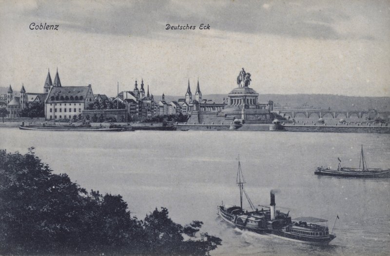 Denkmal für Kaiser Wilhelm I., Deutsches Eck, Koblenz, Deutschland von Photographer German