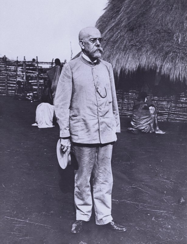 Robert Koch, deutscher Arzt und Bakteriologe, in Afrika von Photographer German