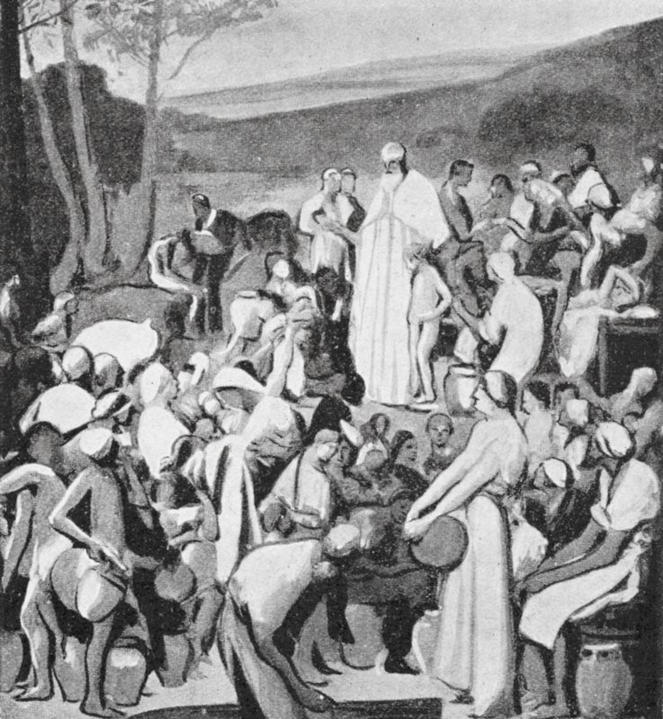 St. Denis predigt den Galliern von Pierre Victor Galland