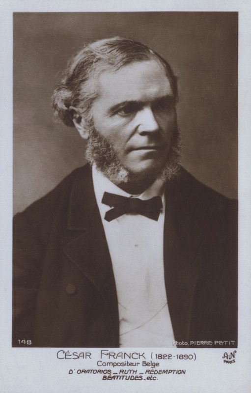 Cesar Franck, belgischer Komponist und Pianist von Pierre Petit