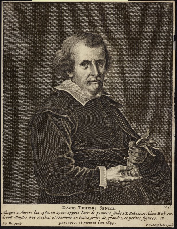 Porträt von David Teniers dem Älteren von Pieter van Mol
