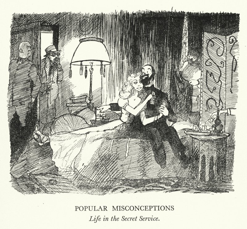 Beliebte Missverständnisse, Leben im Geheimdienst (Lithographie) von Pont (1908 40)