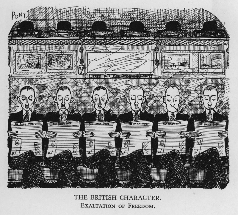 Der britische Charakter; Erhebung der Freiheit (Lithographie) von Pont
