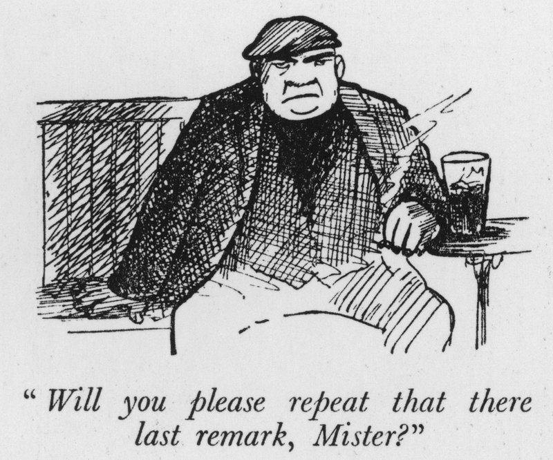 Würden Sie bitte diesen letzten Kommentar wiederholen, Mister? von Pont