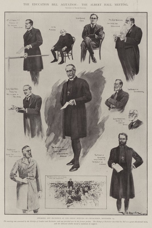 Die Agitation um das Bildungsgesetz, das Albert-Hall-Treffen von Ralph Cleaver