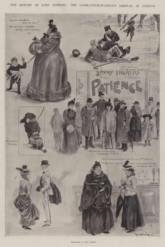 Die Rückkehr von Lord Roberts, die Ankunft des Oberbefehlshabers in London von Ralph Cleaver