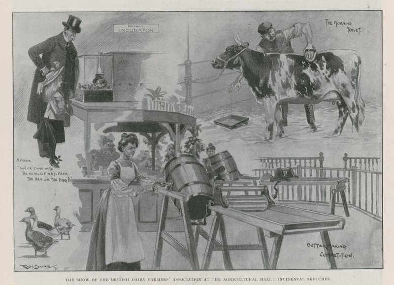 Die Ausstellung der British Dairy Farmers