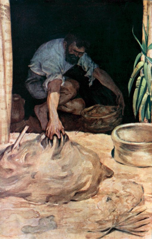 Illustration für Robinson Crusoe von Daniel Defoe von Ralph Noel Pocock