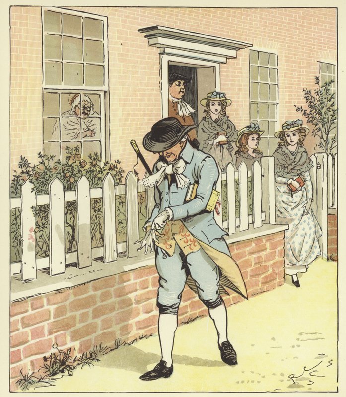 Eine Elegie auf den Tod eines verrückten Hundes von Randolph Caldecott