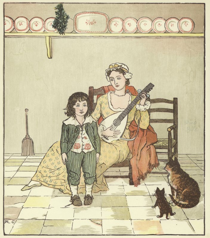 Eine Elegie über den Tod eines verrückten Hundes von Randolph Caldecott