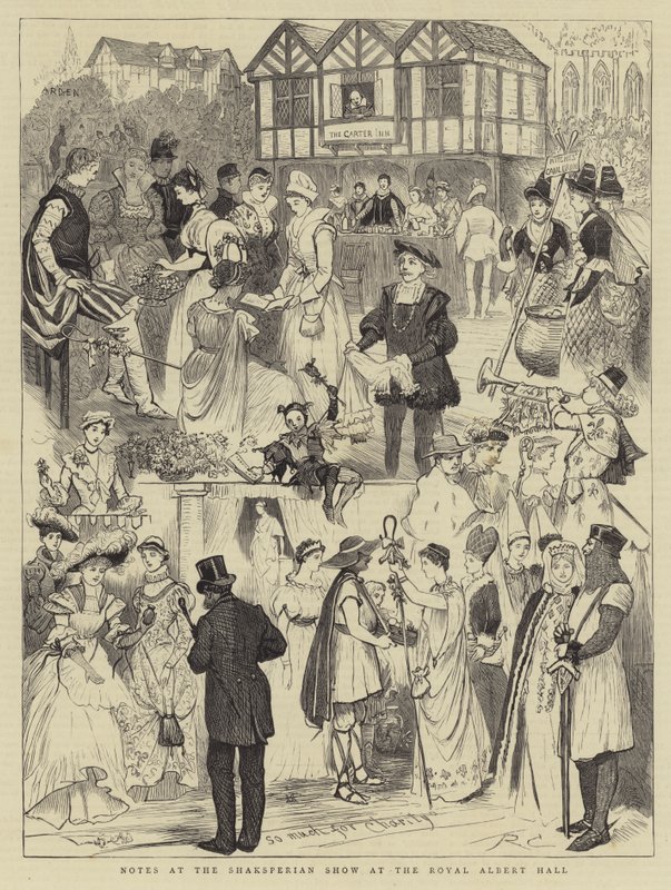 Notizen bei der Shaksperian Show in der Royal Albert Hall von Randolph Caldecott