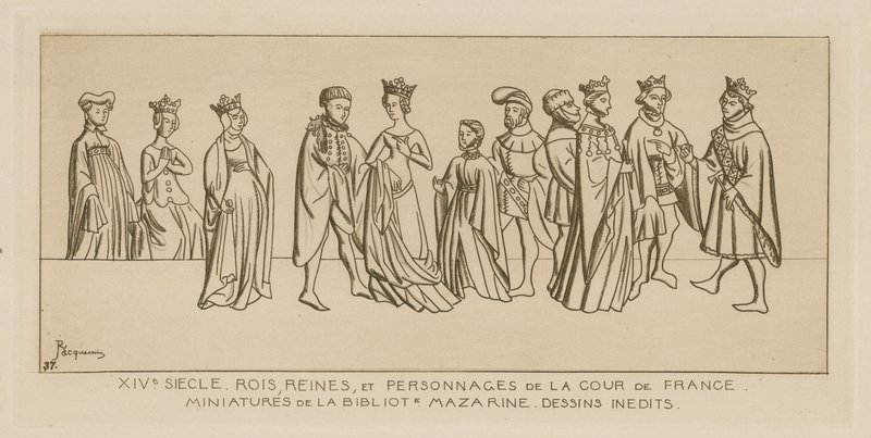 14. Jahrhundert - Könige, Königinnen und Hofleute in Frankreich von Raphael Jacquemin