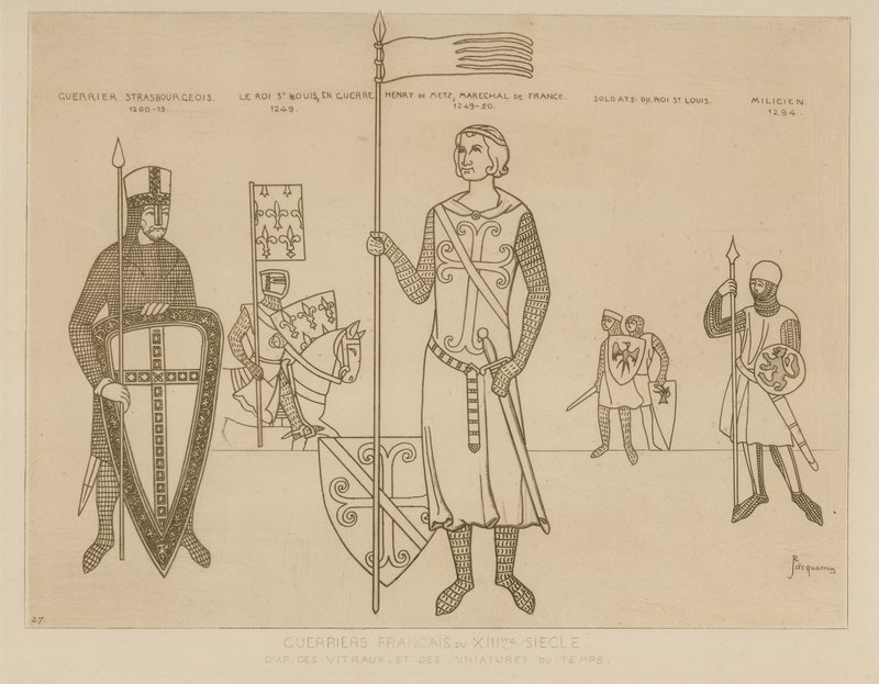 Französische Soldaten des 13. Jahrhunderts von Raphael Jacquemin