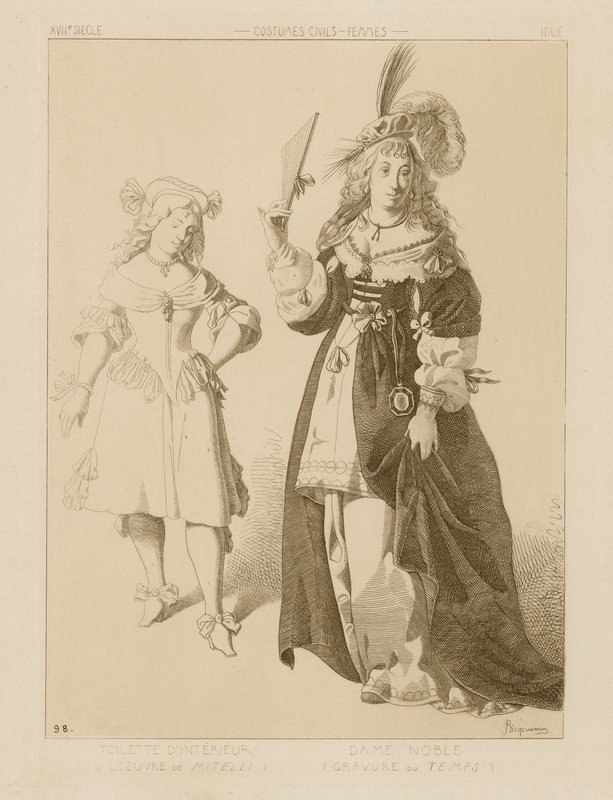 Italienische Frauen im 17. Jahrhundert von Raphael Jacquemin
