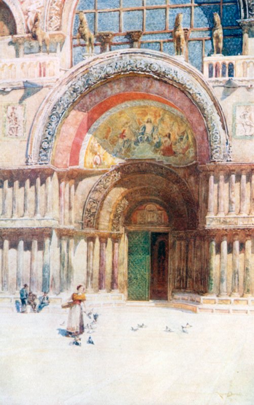 Das Portal von San Marco von Reginald Barratt