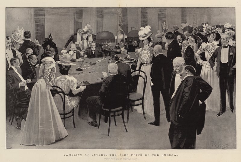 Glücksspiel in Ostende, der Club Prive des Kursaals von Reginald Thomas Cleaver