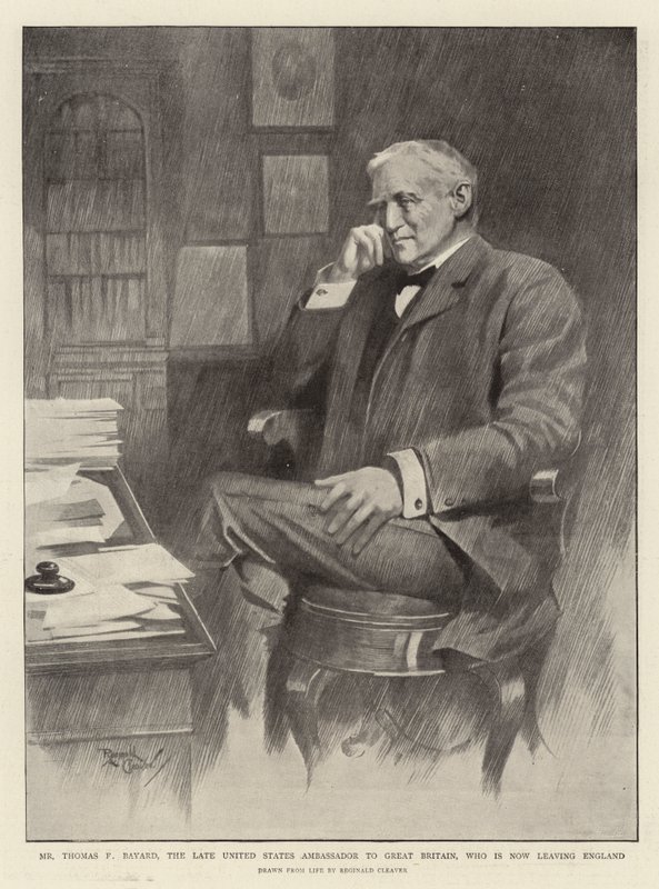 Mr. Thomas F. Bayard, der verstorbene Botschafter der Vereinigten Staaten in Großbritannien, der nun England verlässt von Reginald Thomas Cleaver