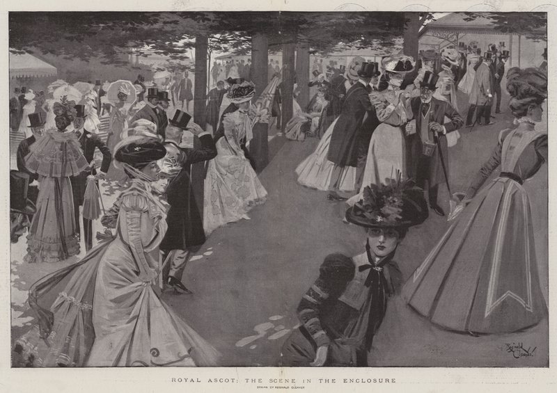 Royal Ascot, die Szene im Gehege von Reginald Thomas Cleaver