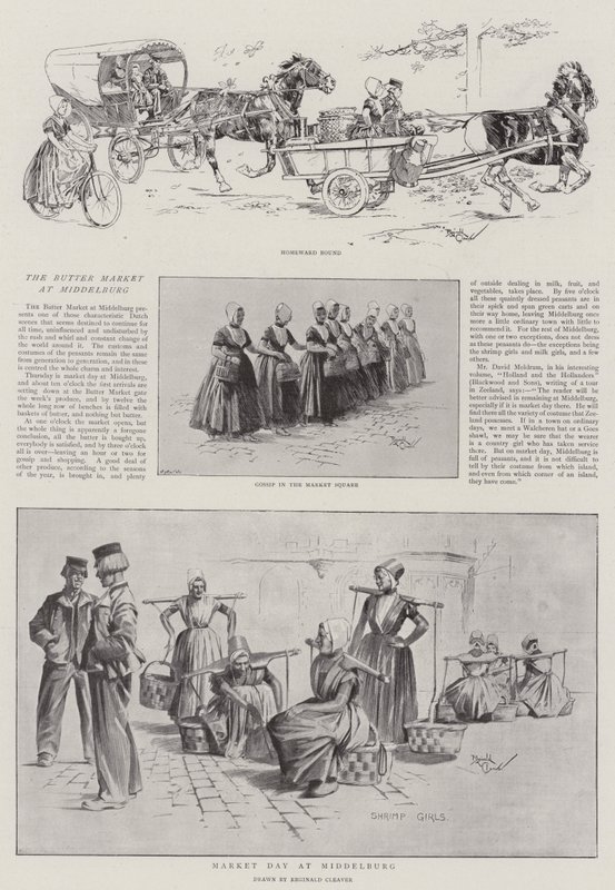 Der Buttermarkt in Middelburg von Reginald Thomas Cleaver