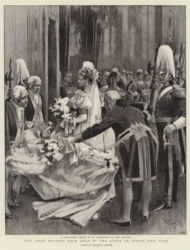 Der erste Salon, den die Königin dieses Jahr persönlich abhielt von Reginald Thomas Cleaver