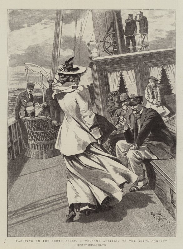 Segeln an der Südküste, eine willkommene Ergänzung zur Schiffsbesatzung von Reginald Thomas Cleaver
