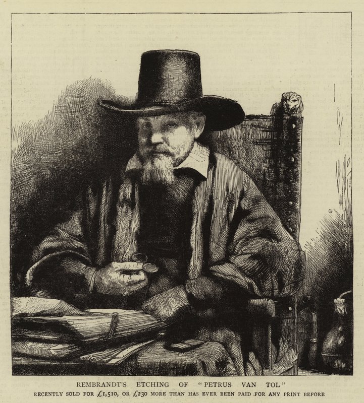 Rembrandts Radierung von Petrus van Tol von Rembrandt van Rijn