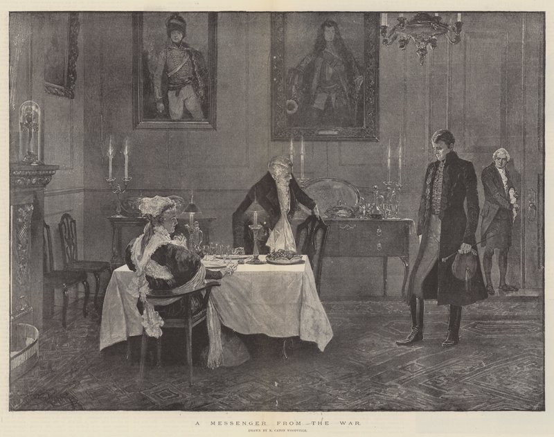 Ein Bote aus dem Krieg von Richard Caton Woodville junior