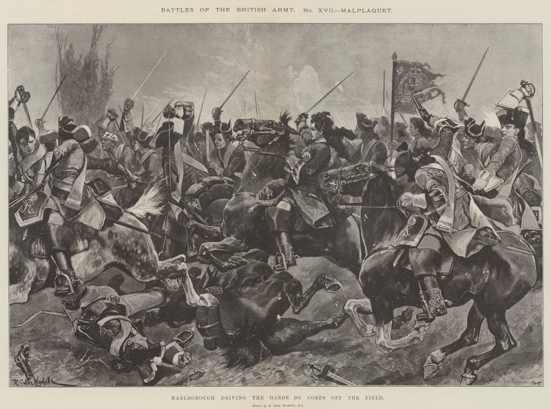 Schlachten der britischen Armee, Malplaquet von Richard Caton Woodville junior