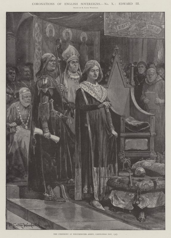 Krönungen englischer Souveräne, Edward III von Richard Caton Woodville junior