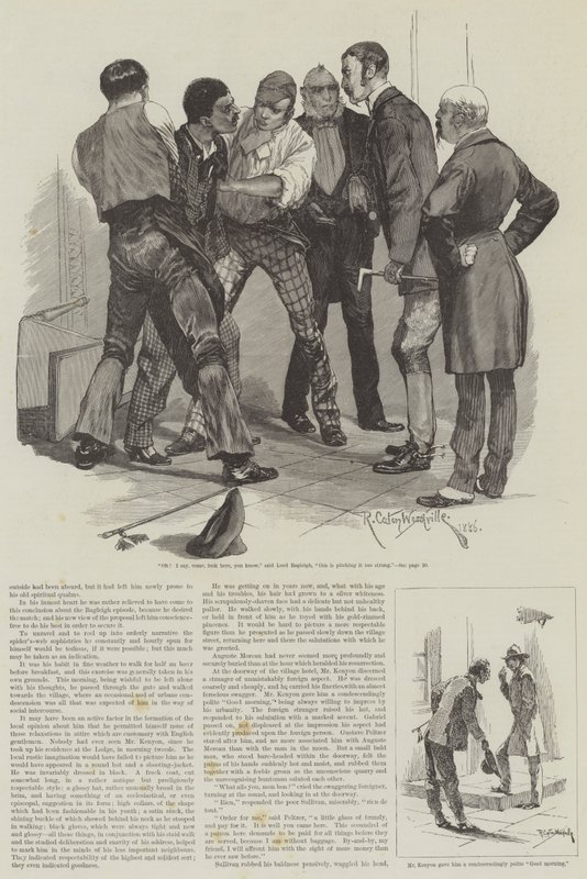 Zynisches Glück, Eine Geschichte eines Mannes mit Gewissen, von David Christie Murray von Richard Caton Woodville junior